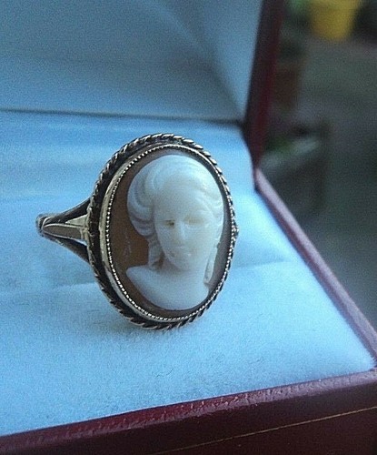 9ct oro anello cammeo - 9ct, in