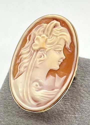 Anello oro 14kt cammeo - 14kt,