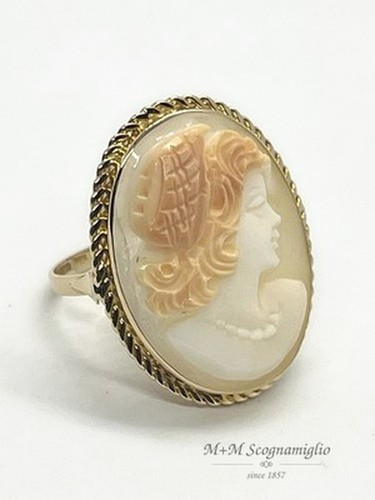 Anello oro 14kt - 14kt, cammeo