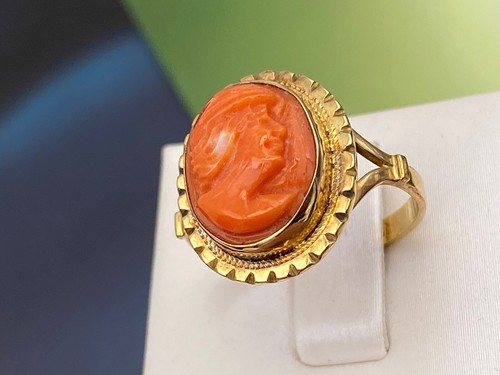 Anello ring stile vintage oro - anello,