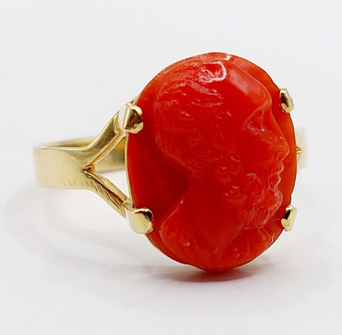 Anello vintage oro - , cammeo