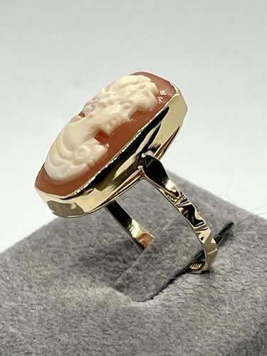 Anello oro 14kt con - 14kt, cammeo