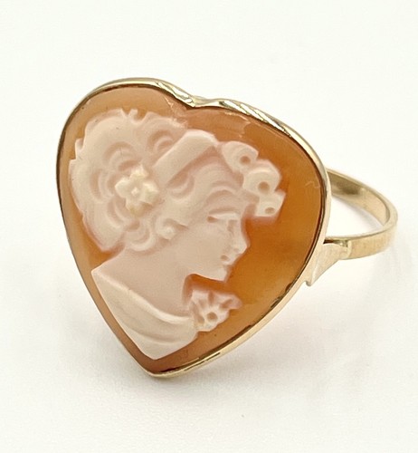 Anello oro 14kt cammeo - anello,