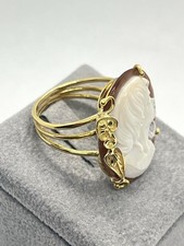 Anello in oro 18kt con cammeo