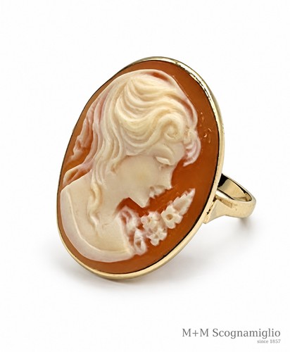 Anello cammeo corniola donna - anello,