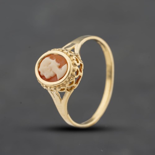 Anello vestito ovale cammeo - , in