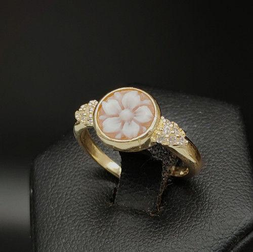 Anello donna cammeo italiano