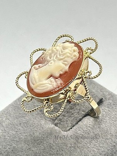 Anello oro 14kt con - oro, cammeo