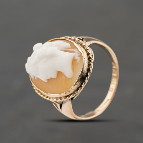 Anello vestito ovale cammeo - vestito, 3d