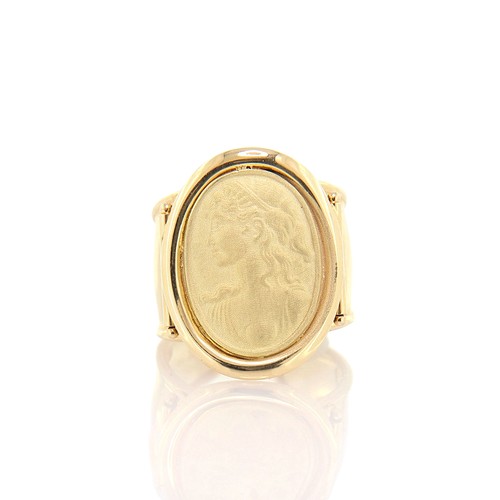 Anello donna cammeo oro - anello, in