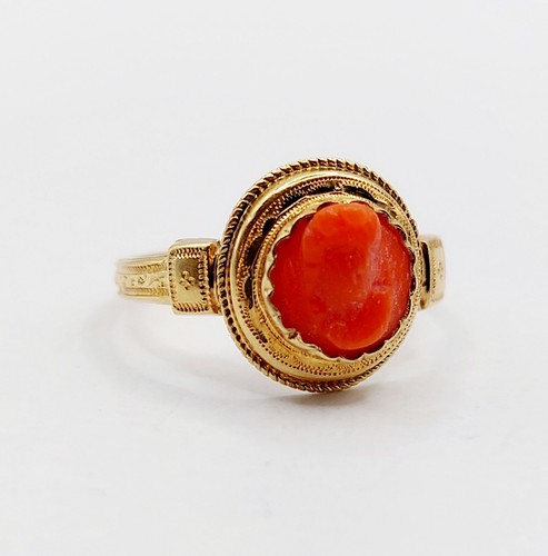 Anello antico oro rosa 18k