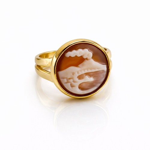 Anello cammeo golfo - cammeo, di